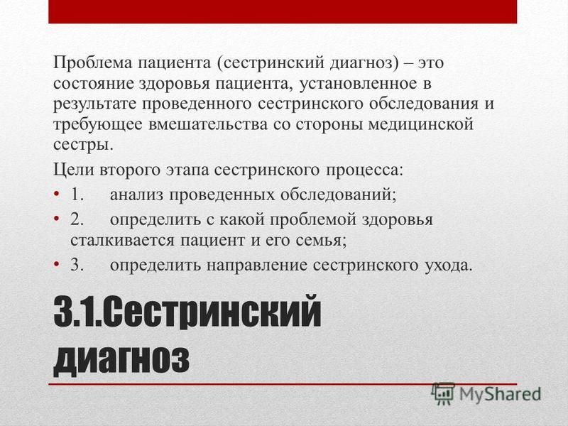 Диагноз проблемы