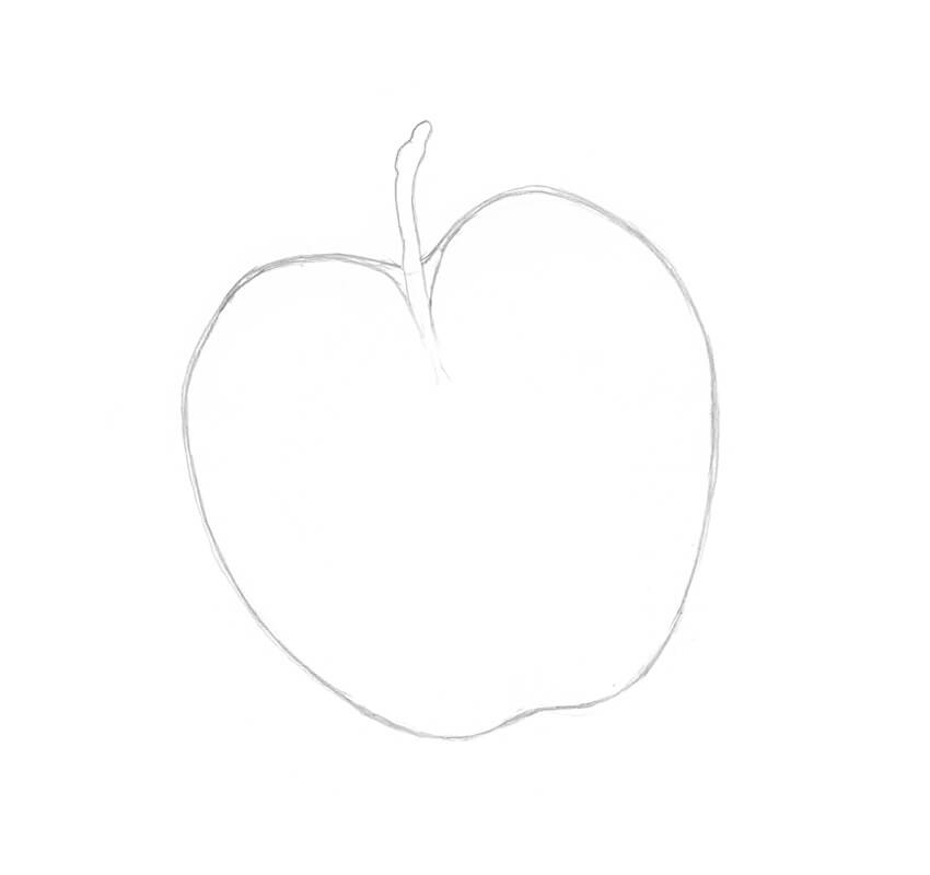 Как нарисовать яблоко