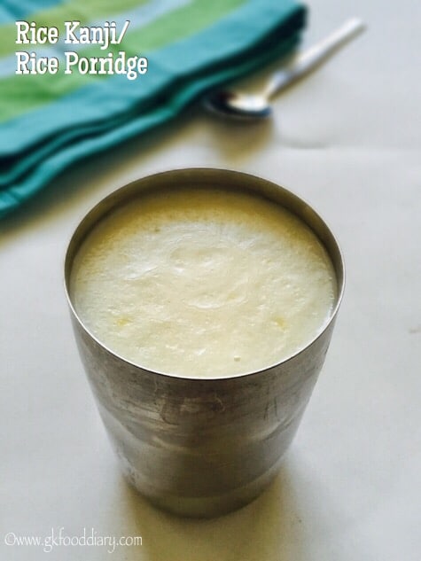 Rice Porridge Recipe for Fever and Cold in Babies and Kids 