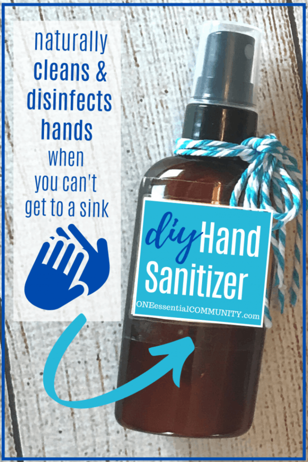 homemade hand sanitizer spray naturally cleans and disinfects hands when you can