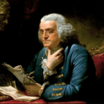 Портрет Бенджамина Франклина — американского политика ХYIII века