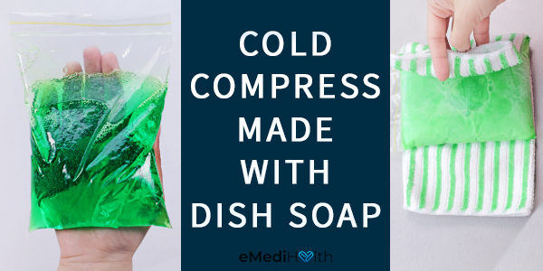 dish soap cold compress