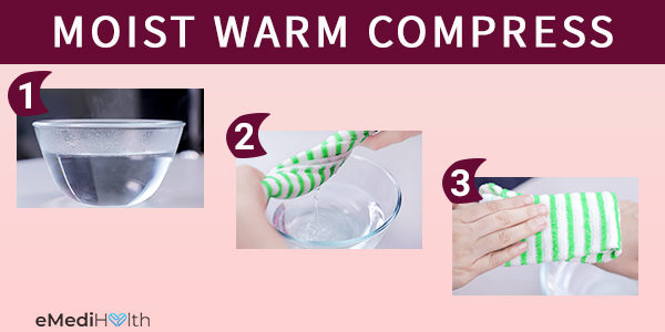 moist warm compress