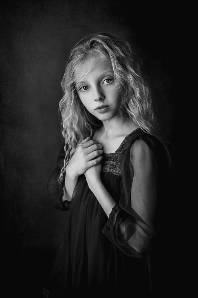 Sanna, © Eva Miehe, Austria, B&W Child Photo Contest