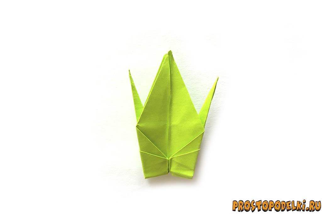 Журавль оригами-15
