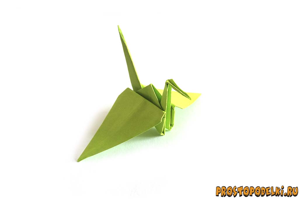 Журавль оригами-title