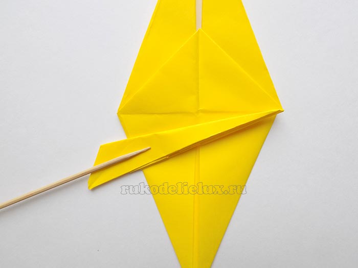 Журавль оригами