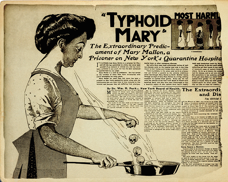 Статья, посвященная М. Маллон – «Тифозной Мэри», была опубликована 20 июня 1909 г. в газете The New York American. Public Domain