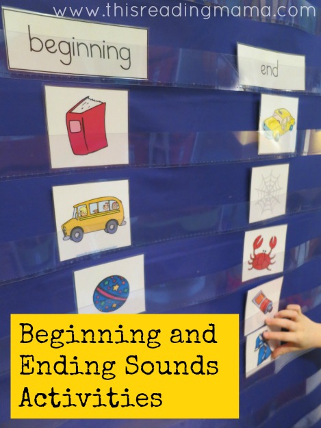 Beginning and Ending Sounds Listening Activity {with free printable pack} 