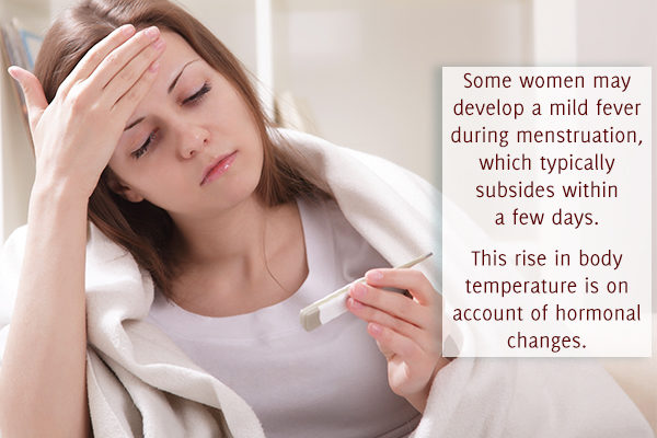 fever is a common sign of menstruation