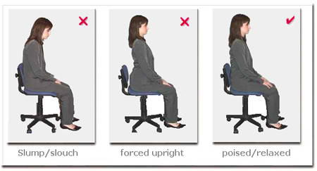 Correct any bad posture